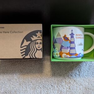 Starbucks North Carolina City Mug - Colorful Lighthouse Design